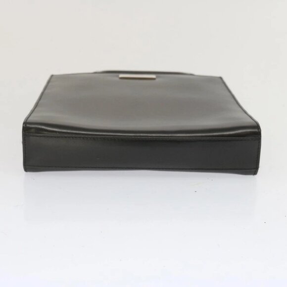 GUCCI Hand Bag Leather Black Auth 68145 - Picture 6 of 15